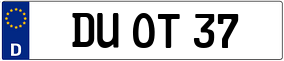 Trailer License Plate